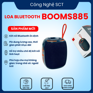 ( GIÁ TỐT ) Loa Không Dây Bluetooth BOOM S885 Mini Cao Cấp - Thiết Kế Nhỏ Gọn Âm Thanh Chất Lượng Cao Đầy Đủ Chức Năng Dễ Dàng Sử Dụng