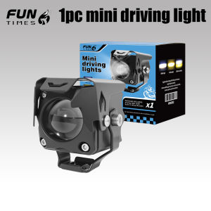 【COD】V7 Laser Gun Mini Driving Light 30W Dual Color Hi/Low Motorcycle Spotlight Auxiliary Light MDL