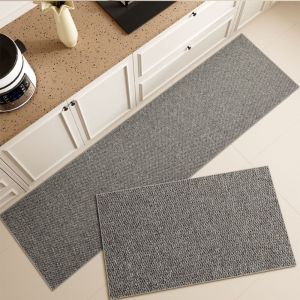 NEMOPH Erasable Kitchen Floor Mat Non-Slip Surface Waterproof Material Oil Resistant Mat Durable Oil-Proof Coating Household Mat Kitchen Use