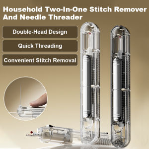 Home 2-in-1 Threading Needle for All Year Round  Suitable for Elderly and Family Users  Food-Grade Eco-Friendly Plastic  Double-Head Design  Multi-Functional