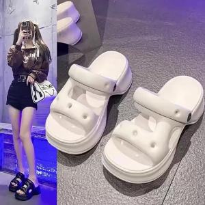 [Free Shipping] High-Heeled Sandals For Women WomenS Thick-Soled Summer Outdoor Sandals WomenS Wedge-Heeled Beach Sandals WomenS Sandals