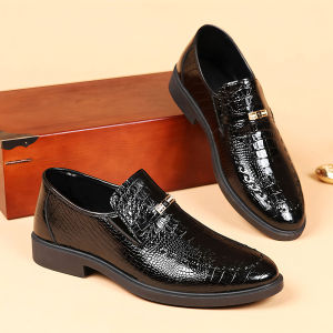 Leather Dress Shoes Classic Italian Casual Party Wedding Loafer Official Designer Dress Shoes for Men