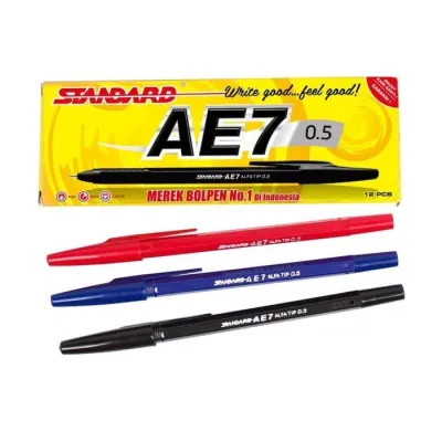 BOLPEN AE7 FINE STANDARD PER PACK ISI 12