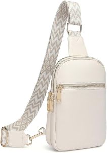 DIOMO Anti-theft Small Shoulder Bag Womens Crossbody Bag Fashion RFID Waist Bag Faux Leather Travel Belt Wallet