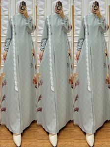 ZIFA FASHION // COD // SANTIKA DRESS LIONEL RICHIE // DRESS MOTIF SIMPEL ELEGAN KEKINIAN // GAMIS MODIS SIAP KIRIM // FASHION MUSLIMAH TRENDY // *PC