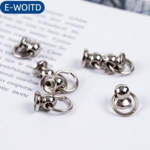 E-WOITD  10 chiếc đinh tán vòng chữ O nút kim loại 8mm đinh tán đinh vít điện thoại túi thủ công