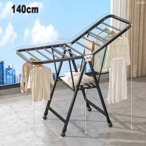 Foldable Clothes Drying Rack Sampayan Heavy Duty Stainless Steel Cloth Drying Rack with Wheels Foldable Clothes Drying Rack Heavy Duty Clothes Hanging Rack