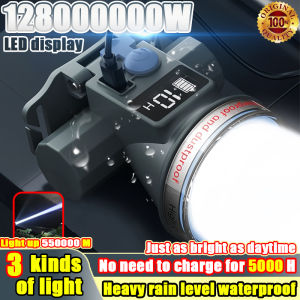 headlamp waterproof original Irradiation Distance 9000KM LED Headlamp Flashlight Battery 96H Headlight Flashlight rechargeable Waterproof Camping Light with Charger strong headlight high-power headlight bright headlight for fishing