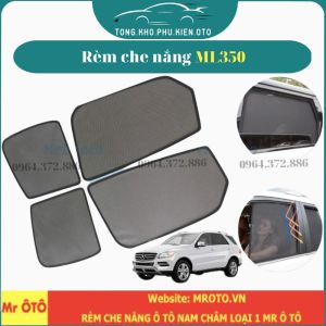 Rèm Che Nắng Xe Mercedes ML350 - Hàng Loại 1 Mr Ô Tô vải dày chống nắng tốt dễ lắp đặt vừa khít theo xe- Đế nhựa