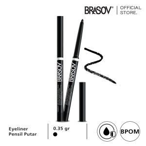 BRASOV Pensil Eyeliner Putar Netto 0.35 G Waterproof [Automatic Eye Liner]