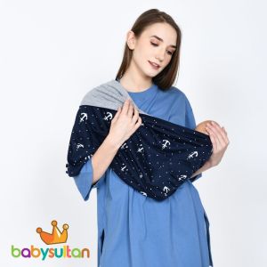 Gendongan Bayi Kaos GEOS Instan Double Side Motif & Polos by Babysultan