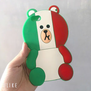 Ốp lưng iPhone 6Plus - 6sPlus silicons hình Gấu cute chống sốc chống bám bẫn