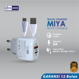 Charger Excellence Miya 20W PD+QC3.0 for Micro USB/Type-C/iPhone