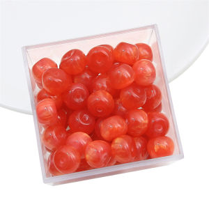 10/20Pcs 11mm Handmade Colorful Resin Starry Sky Apple Beads Charm for Earring Bracelet Necklace DIY Jewelry Making Accessories