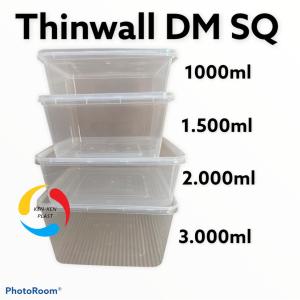 THINWALL DM/KOTAK MAKAN SQ KOTAK SAMA SEGI 1500ML 1 DUS 150 SET