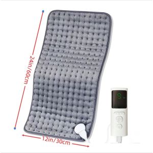 Electric Heating Pad Back Neck Massager Menstrual Pain Relief Abdomen Warm Pad Hook & Loop Design