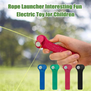 Hot Zipstring Rope Launcher Propeller With Rope String Controller Creative Party Flavor Portable Fun Electric Toy For All Ages