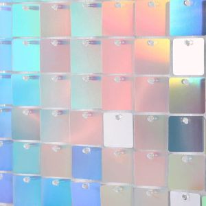 CREATIVE PAVILION กากเพชรสี่เหลี่ยม ฉากหลังปักเลื่อม ของตกแต่งวันเกิด แต่งงานในงานแต่งงาน แผงตกแต่งผนังเลื่อม  อาบน้ำทารกฝักบัว ฉากหลังสำหรับถ่ายภาพ