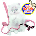 tali kucing jalan jalan harness o kucing model di leher tali tuntun kucing tali kucing dan kalung kucing lonceng kalung kucing Dan tali pannjang 1.5  meter untuk semua ukuran kucing. 