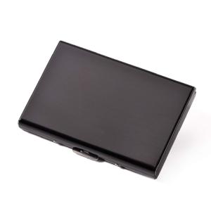 กระเป๋าใส่นามบัตร ซองใส่บัตรเครดิตอลูมิเนียม นามบัตร เงิน ป้องกันการโจรกรรม RFID Card Money Clip Box