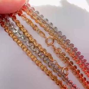 {loại1} Dây chuyền công tròn chạm 4mm Kami trang sức sỉ DCTC12