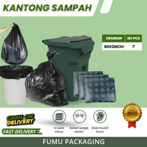 Kantong Plastik Sampah LDPE / Trash Bag Ukuran 90X120cm Hitam Tebal 30Micro