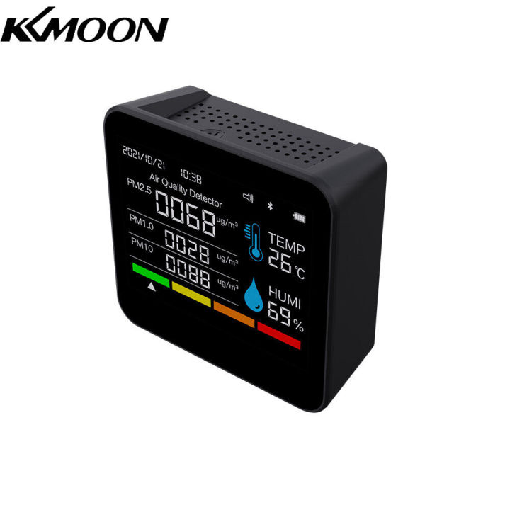 KKmoon Máy Đo CO2 Theo Dõi Chất Lượng Không Khí 9 Trong 1 BT Máy Dò Khí ...