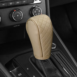 Mitsubishi Car Shift Handle Cover Leather Shift Knob Cover Car Gear Sticks Sleeve Gear Lever Decor Protective For Mitsubishi Xpander Asx Triton Lancer Outlander Mirage Attrage