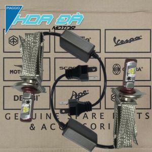 Bóng Đèn Led Siêu Sáng Siêu Tản Nhiệt Cho Xe Vespa Lx GT Sprint Primavera Liberty 2v/3v Liberty ABS...Hoa Đà Motor