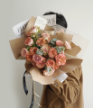 KRAFT CRAFT BROWN Flower Wrapping Paper Bouquet Gift Florist Wrap Wrapper Kertas Pembalut Bunga Hadiah Borong. 