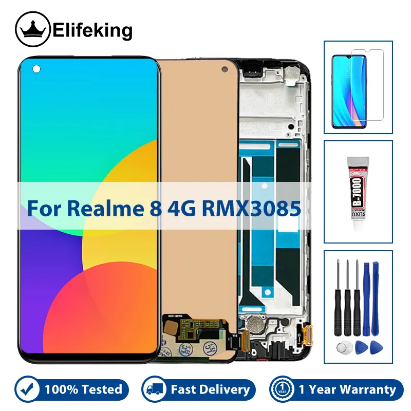 For OPPO Realme 8i LCD Display Touch Screen Digitizer Assembly