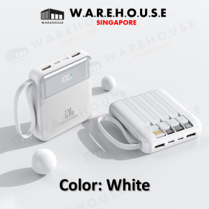 [Warehouse] Fast Charging Power Bank Cable Powerbank 10000 mAh 4 in 1 Suitable for 15 Series Phones