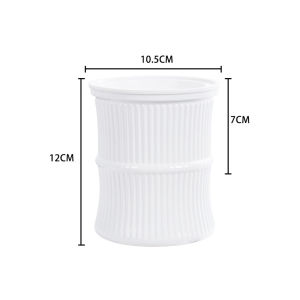 Lazy Hydroponic Flower Pot Self Watering Soil Cultivation Small Pot Desktop Bamboo Flower PlanterPot