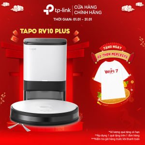 [Hàng Mới Về] Robot Hút Bụi Và Lau Nhà + Dock Tự Động Đổ Rác Thông Minh TP-Link Tapo RV10 Plus