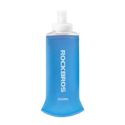 ROCKBROS Bicycle Soft Water Bottle 500ml Large Capacity Water Cup Folding Water Bag For Outdoor Cycling Bike Euipment
