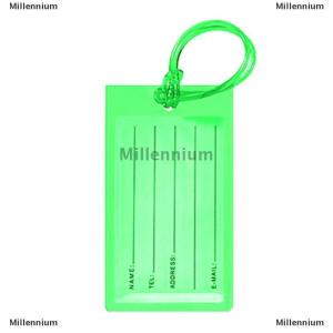 [COD] Millennium Mềm PVC du lịch hành lý tag máy bay màu Silicone bán buôn Vali nhãn phụ kiện túi Tên tag thẻ tay áo