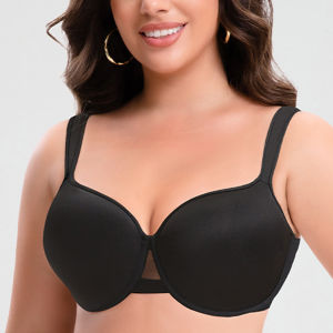 Womens Smooth Seamless Push Up Bras 3/4 Cups Underwire Female Plus Size Adjustable Lingerie 34 36 38 40 C D DD E2026