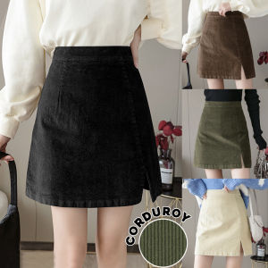 KARAKOREA 302 Corduroy Velvet Skirt/Korean Women Skirt/Rok Pendek/Rok Beludru/Rok Velvet/Rok Blackpink