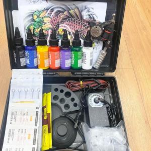 Bộ 1 máy xăm cao cấp Ro.lex time kèm 7 mầu xăm