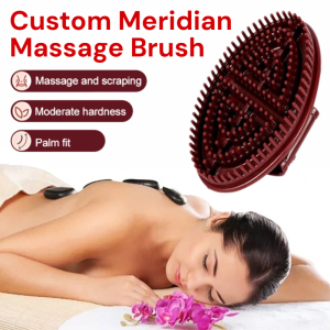 Beauty Salon Professional Custom Meridian Brush Gua Sha Scraping Massager Body Detox Relieve Fatigue