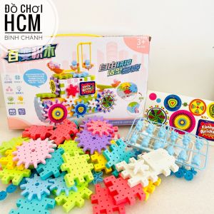 [CHUYỂN ĐỘNG - 82 PCS] Đồ chơi lắp ghép bánh răng xoay tròn cho bé thích xếp hình lắp ráp đồ chơi giáo dục thông minh