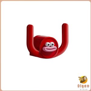 Digeo 1PC Bathroom Slipper Hook  Wall-Mounted Paste Shoe Storage Rack No Punching Hanging Coat Hangers