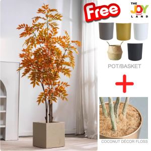 DRYOPTERIS ERYTHROSORA Artificial Plant Artificial Flower Faux Greenery Potted Plant Home Decoration Indoor Outdoor Decorative Plants for Living Room Bedroom Office Desk Tabletop Garden Café Event Wedding Artificial Decorative Plant Ornament Accessories