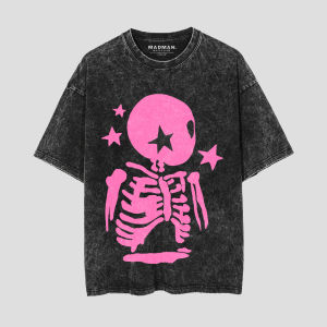 MADMAN Kaos Oversize Washed "HARAJUKU SKULL" | DMDM2 - 19