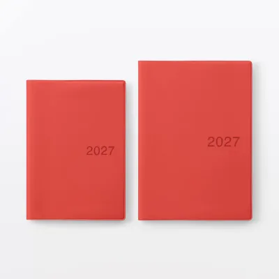 [NEW ARRIVAL] MUJI 2027 Monday Start Monthly/Weekly Planner / From Dec. 2026 Red