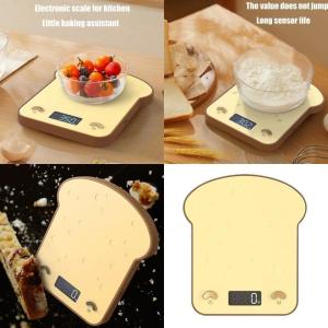 Large LCD Display Digital Wighting Scale Toast Style Kitchen Scale for Easy Reading and Reliable Measurement