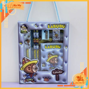 Bộ Dụng Cụ 6 Món Học Sinh Labubu Capybara 2018