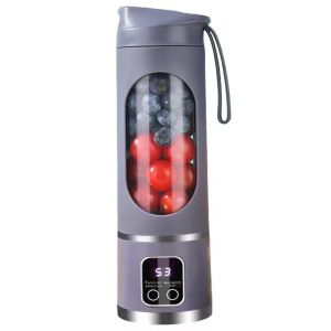 Portable Juicer Blender 12 Blades Tumbler USB Rechargeable Juicer Blender Digital Display Mini Juicer