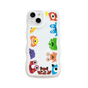 FOX Case Xiaomi Redmi 9C 10 10A 10C Note 10 Note 10S Note 10 5G Note 10 Pro Note 11 Note 11S Poco M3 Pro 5G Poco X3 Pro NFC Casing Wave TPU Transparant Cute Monster