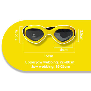 HamshMoc UV400 Dog Goggles Wind & Dust Proof Foldable Multi-Color Vent Comfort Fit for Sunny Adventures